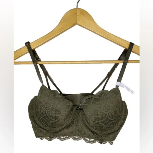 🏷️ NWT Aerie Balconette Lace Bra // 32 B - Picture 2 of 8